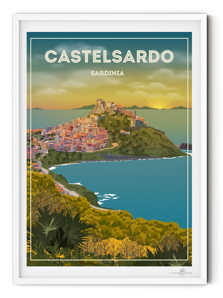 Castelsardo Sardinia Poster Print new Sardinia