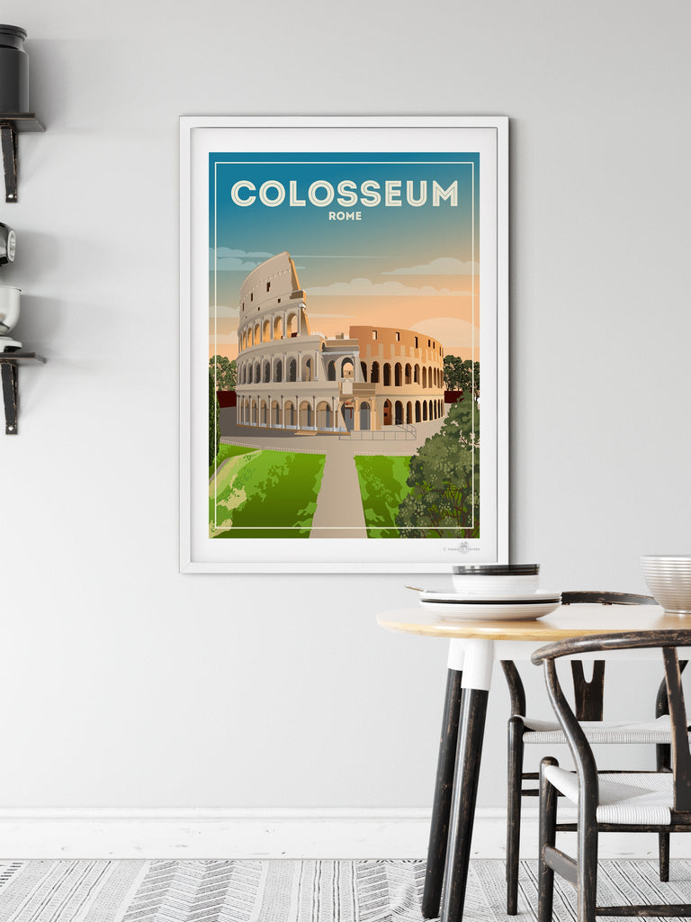 Colosseum Rome Poster Print Colosseum Italy Rome