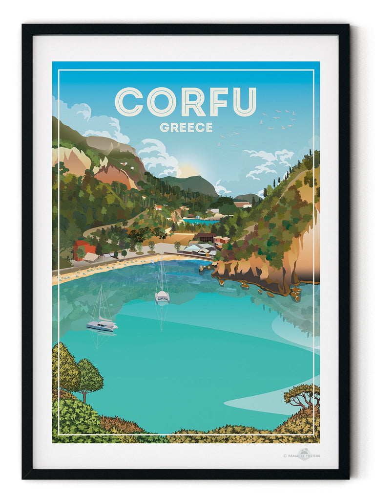 Corfu Greece Poster Print Corfu Greece