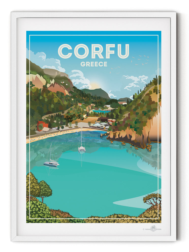 Corfu Greece Poster Print Corfu Greece