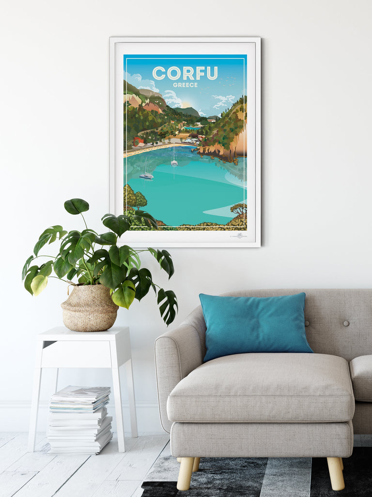 Corfu Greece Poster Print Corfu Greece