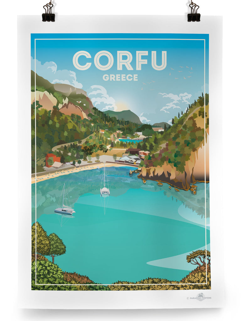 Corfu Greece Poster Print Corfu Greece