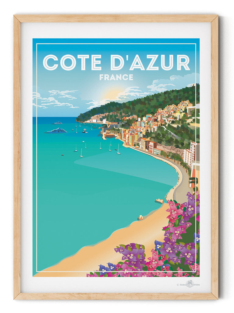 Cote D'azur France Poster Print Cote D'Azur Europe France