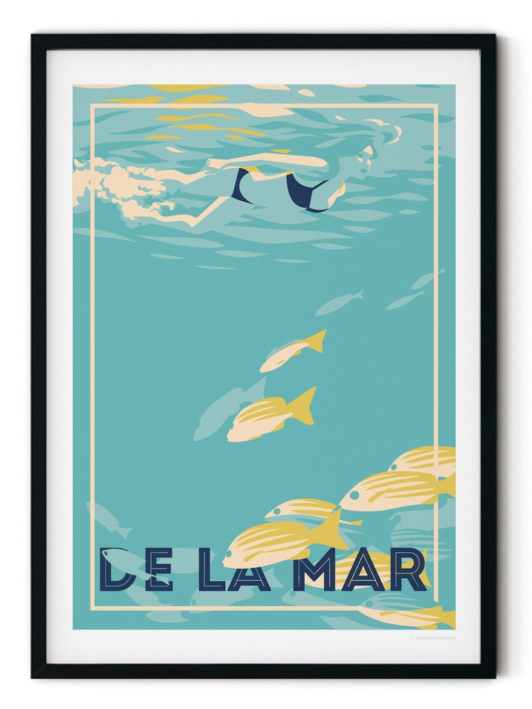 De La Mar Retro Poster Print Retro