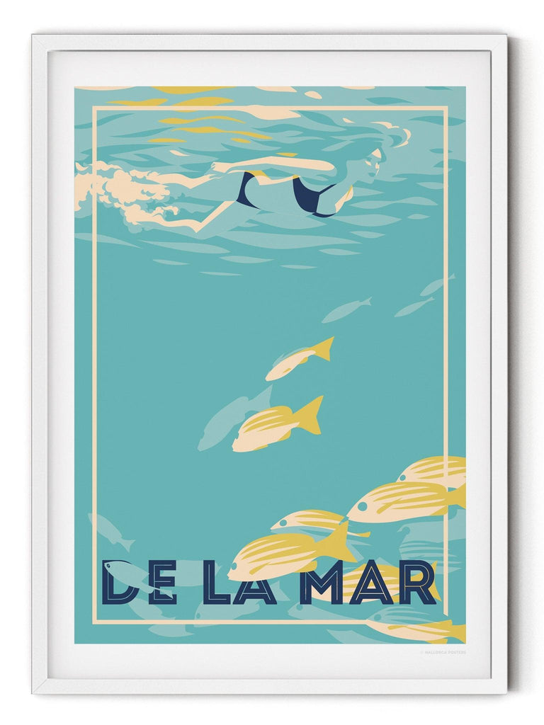 De La Mar Retro Poster Print Retro