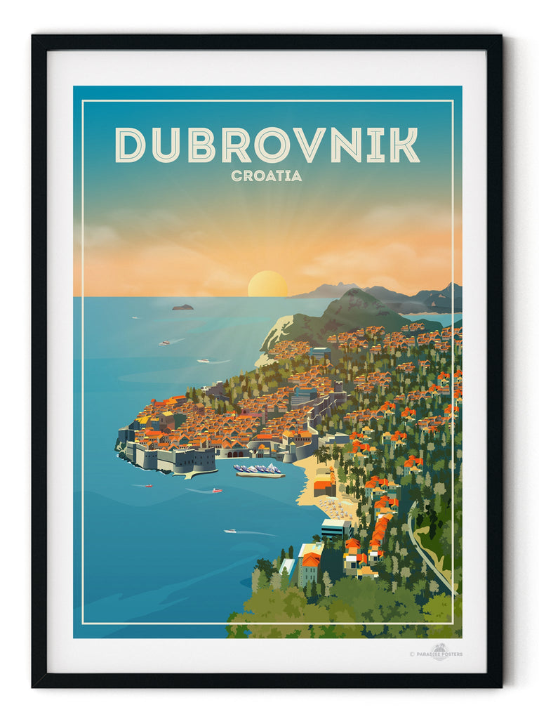 Dubrovnik Croatia Poster Print Croatia Dubrovnik