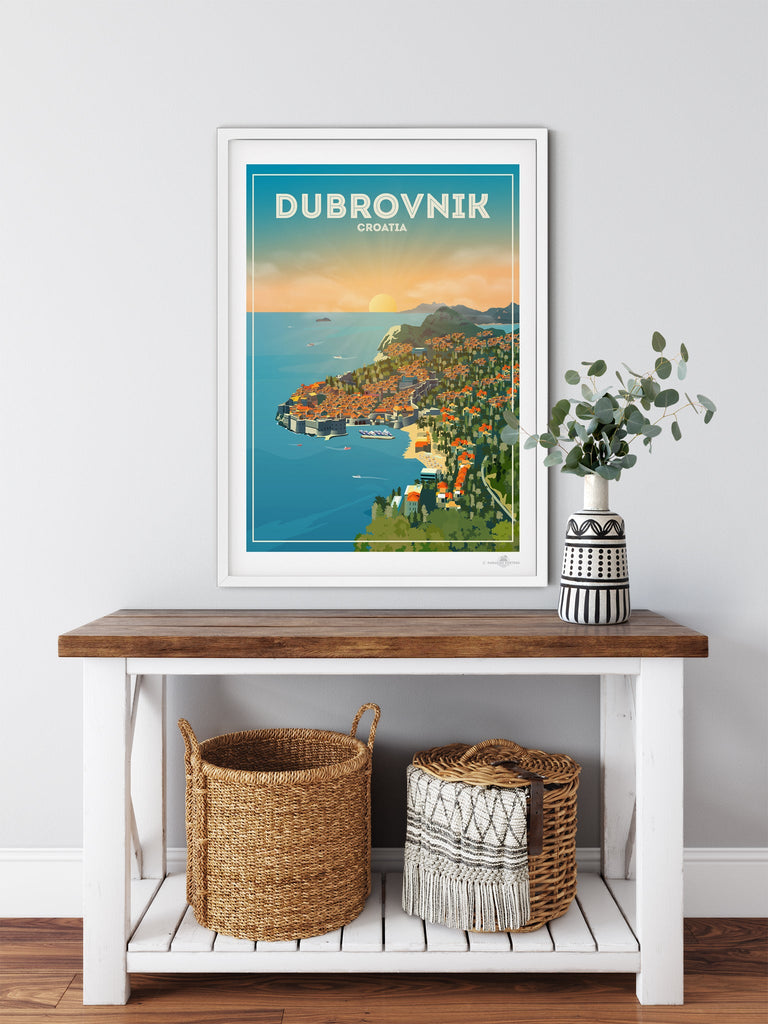 Dubrovnik Croatia Poster Print Croatia Dubrovnik Europe