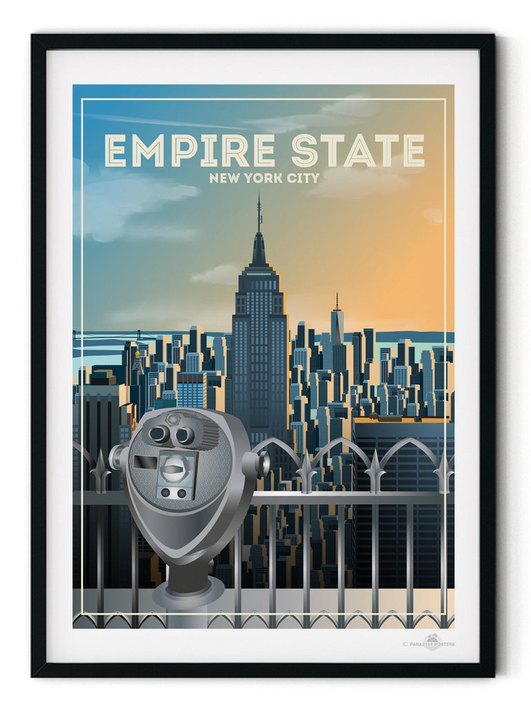 Empire State "New York - New York" Poster Print America Empire State New York New York City United States