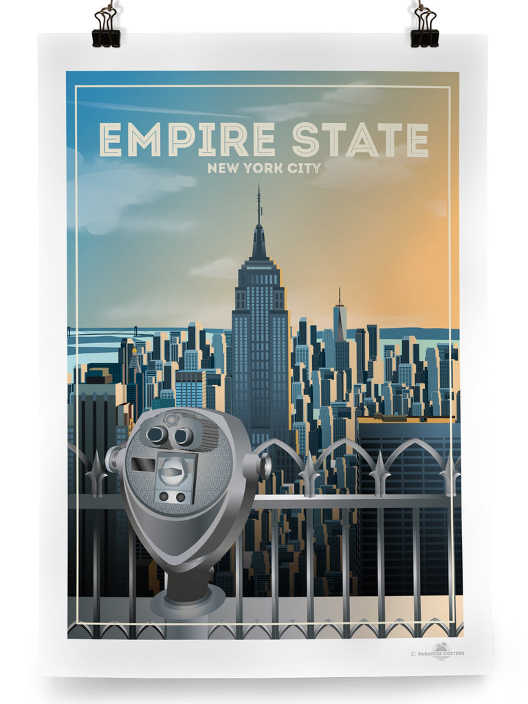 Empire State "New York - New York" Poster Print America Empire State New York New York City United States