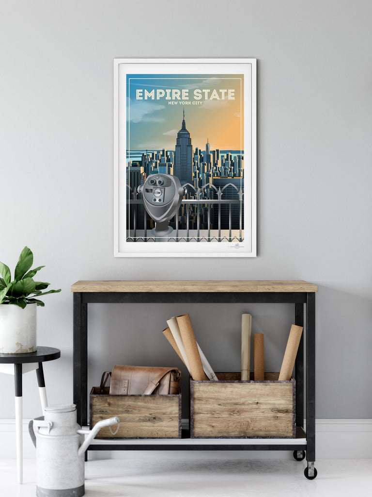 Empire State "New York - New York" Poster Print America Empire State New York New York City north america United States