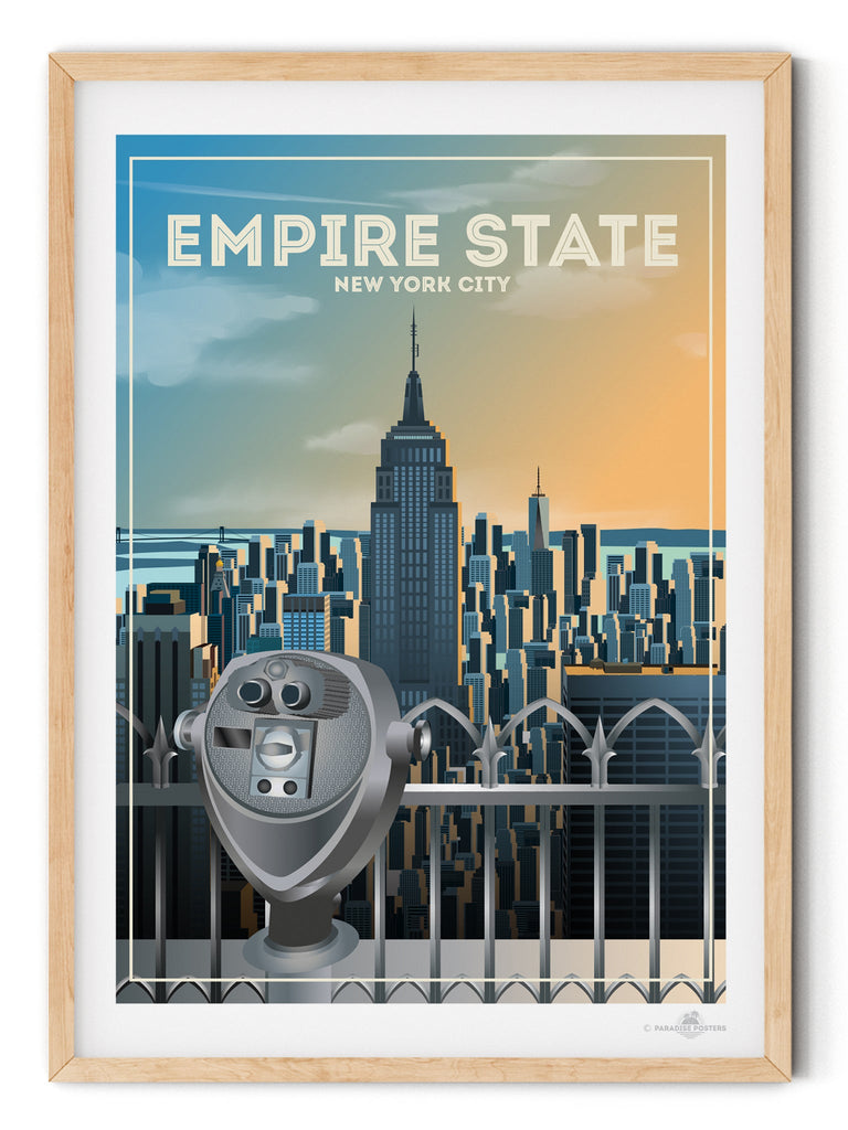 Empire State "New York - New York" Poster Print America Empire State New York New York City United States