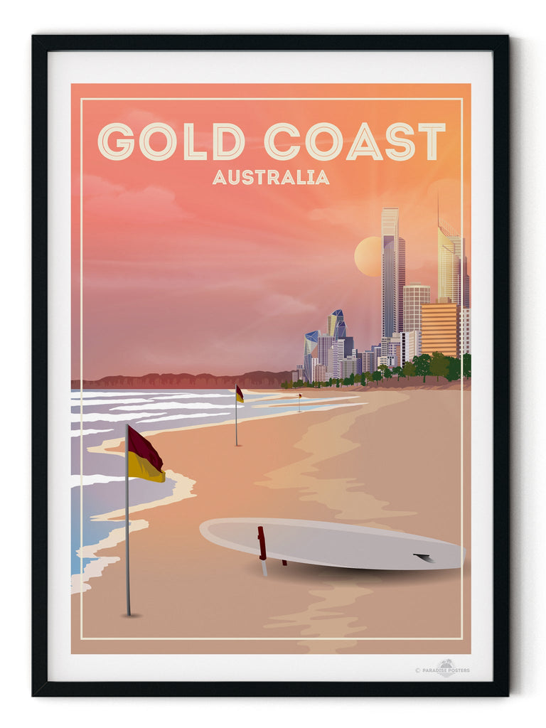 Gold Coast Australia Poster Print Australia Gold Coast