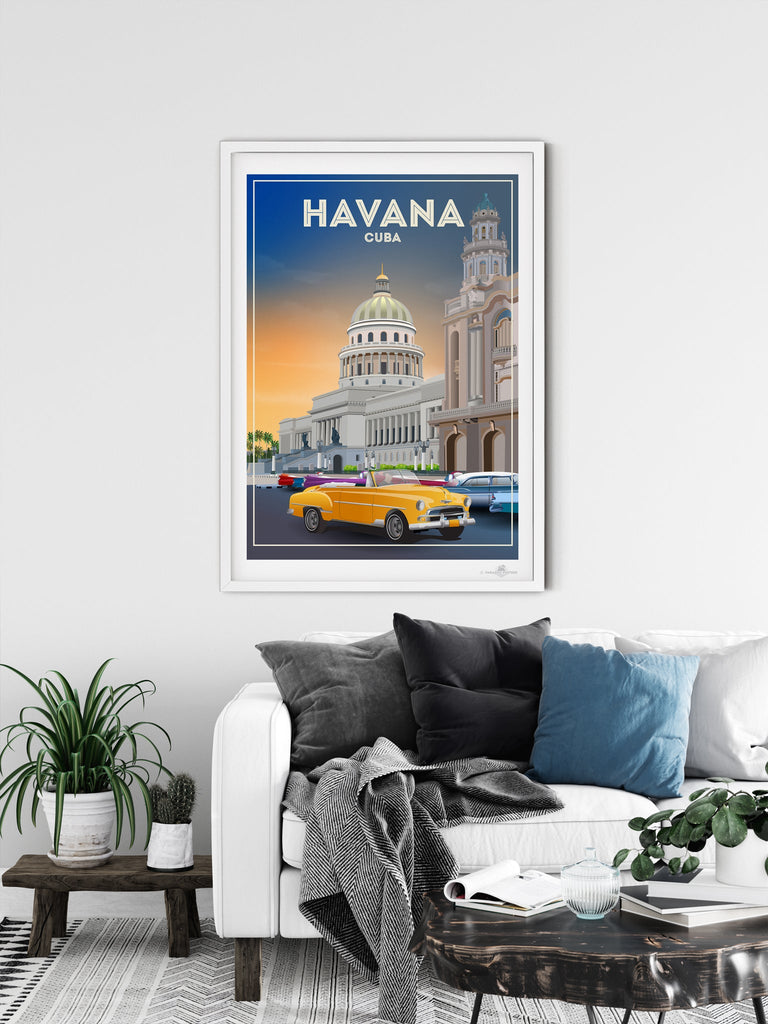 Havana Cuba Poster Print Caribbean Cuba Havanna