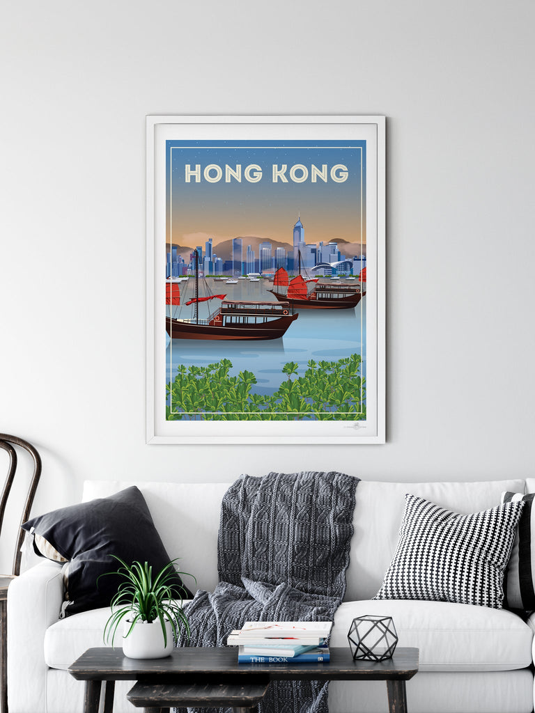 Hong Kong Poster Print hong kong