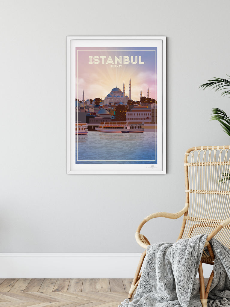 Istanbul Turkey Poster Print Istanbul Turkey