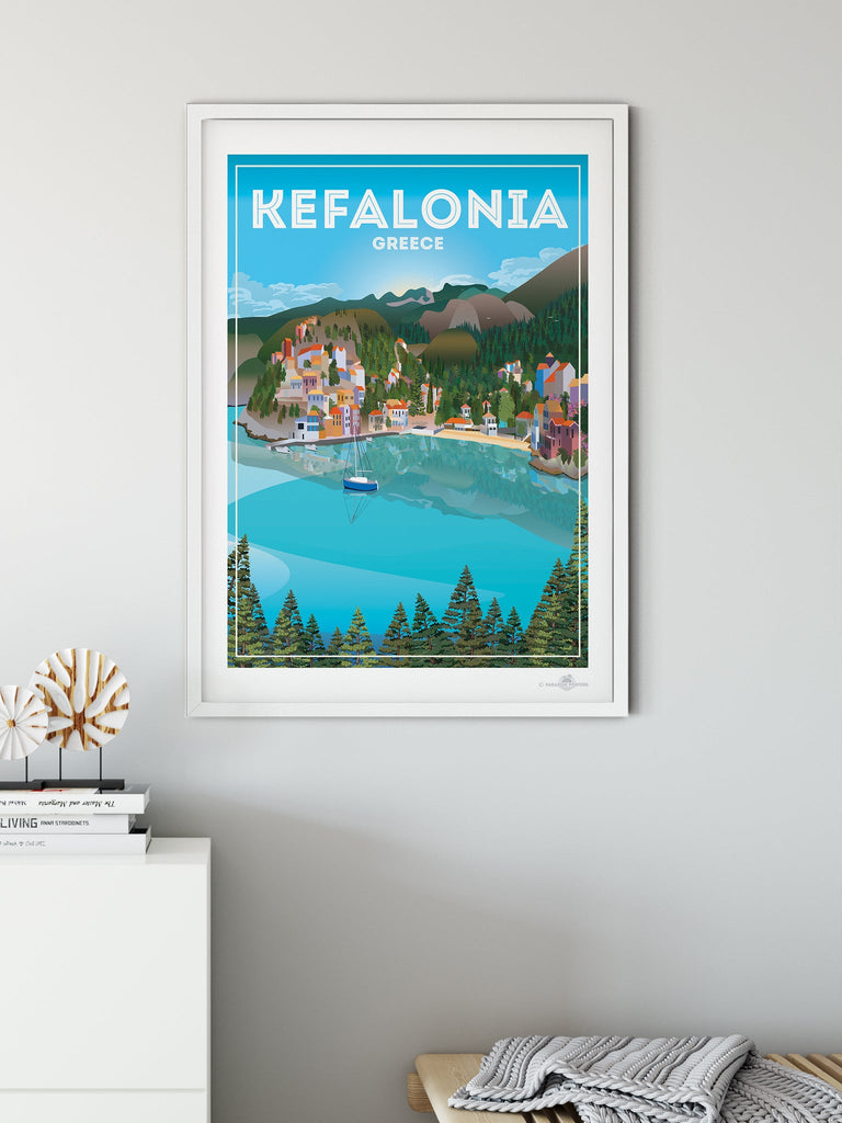 Kefalonia Greece Poster Print Greece Kefalonia