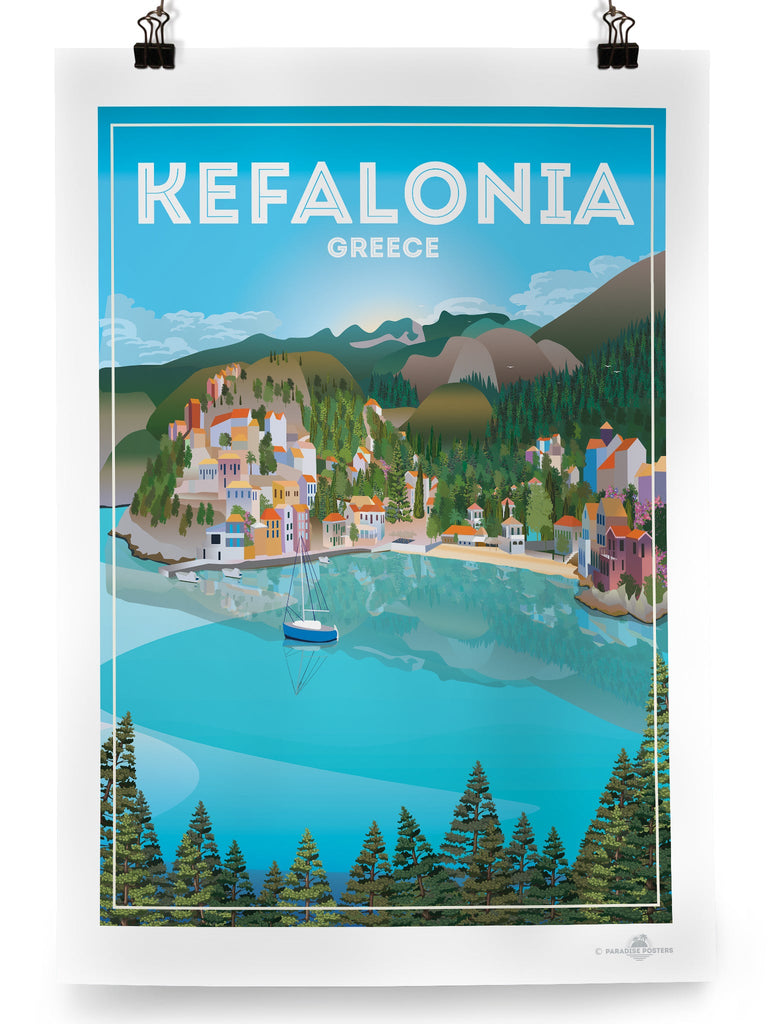 Kefalonia Greece Poster Print Greece Kefalonia