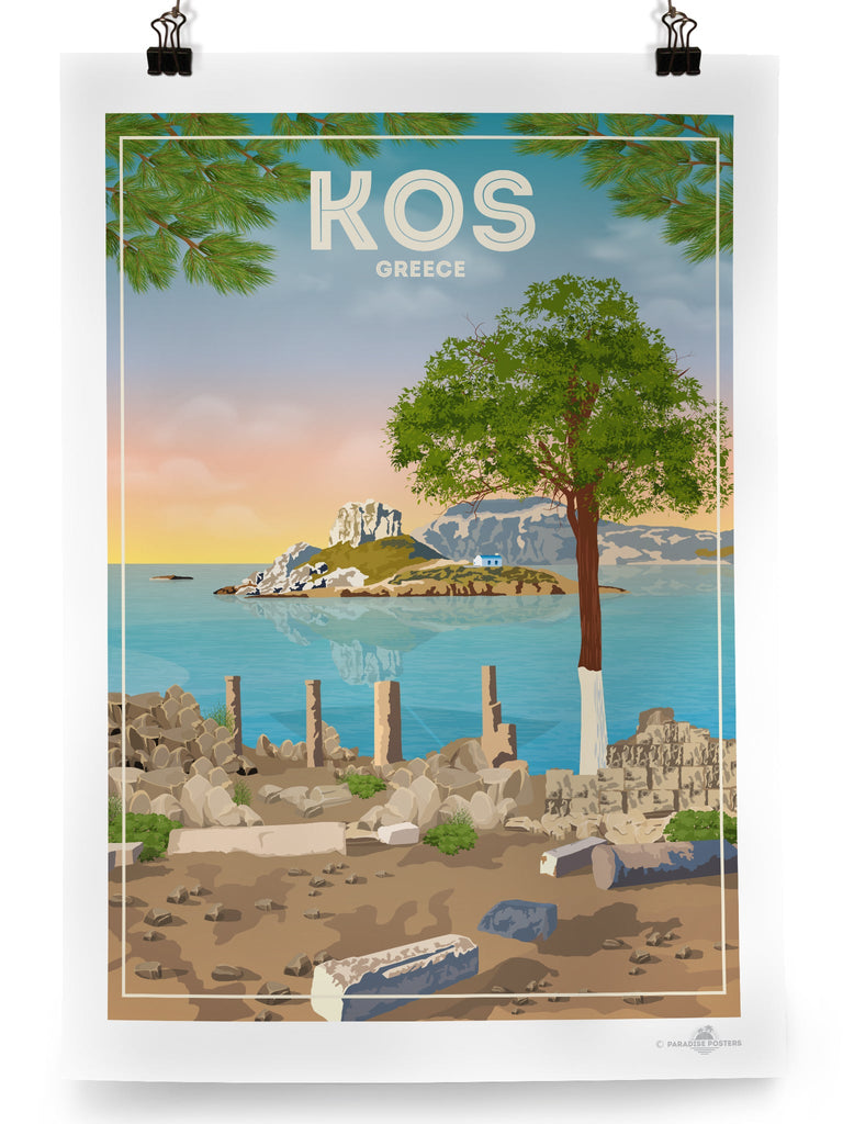 Kos Greece Poster Print XL Poster (A1 594 x 841mm) Unframed Greece