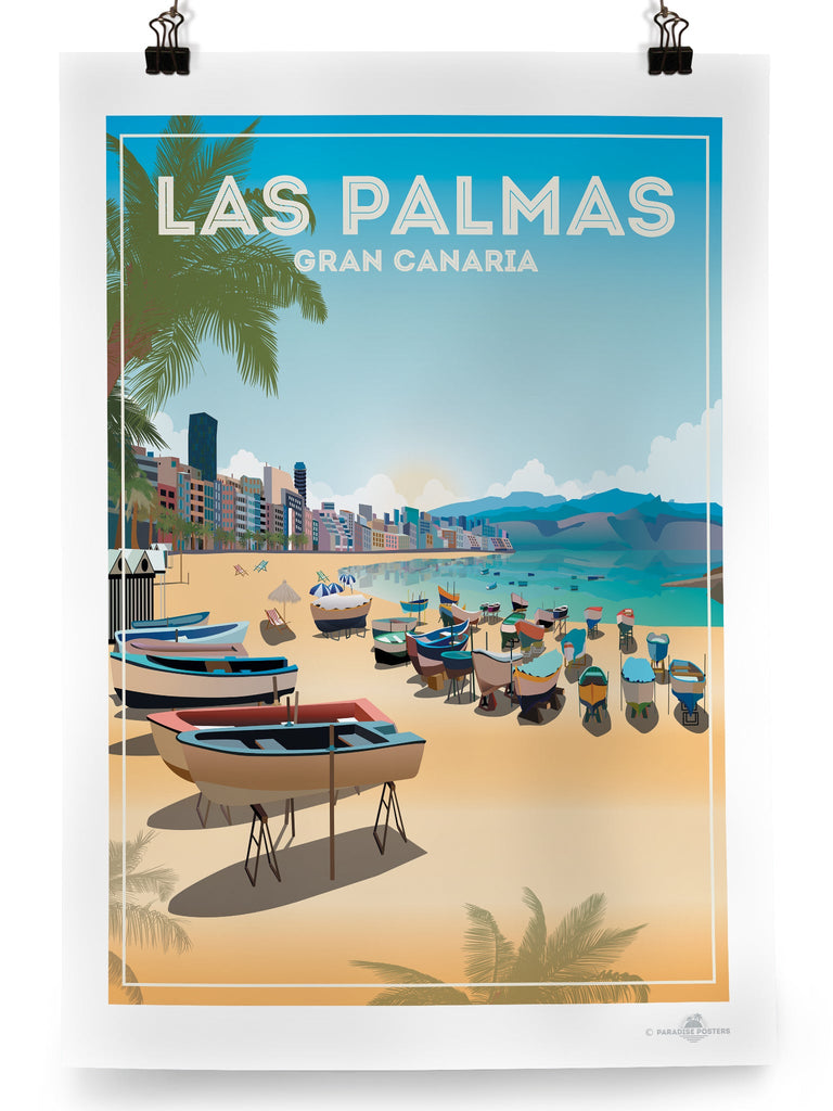 Las Palmas Gran Canaria Poster Print Canary Islands Gran Canaria Las Palmas