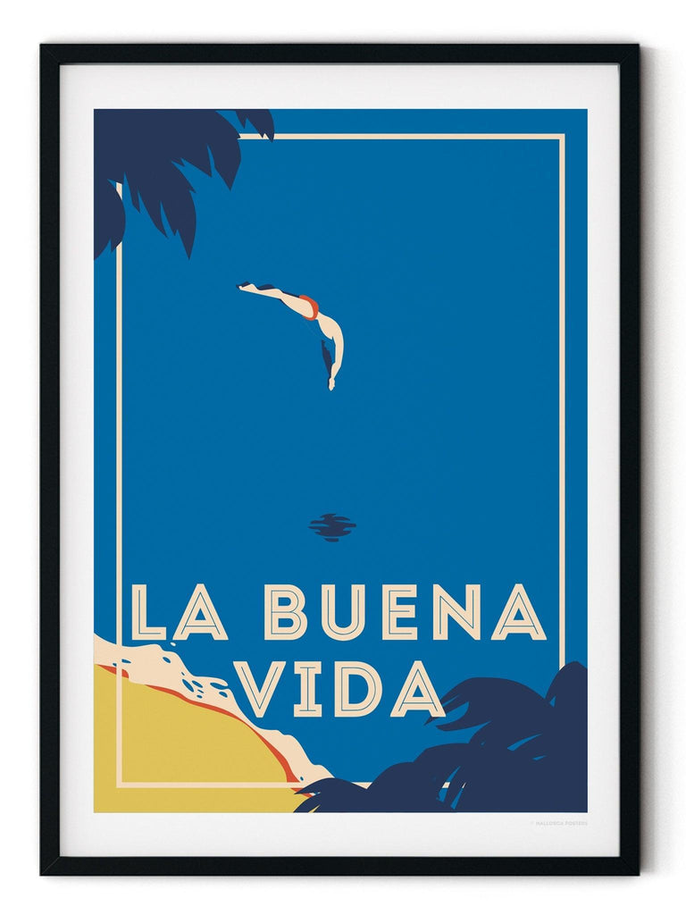 La Buena Vida Retro Poster Print Retro