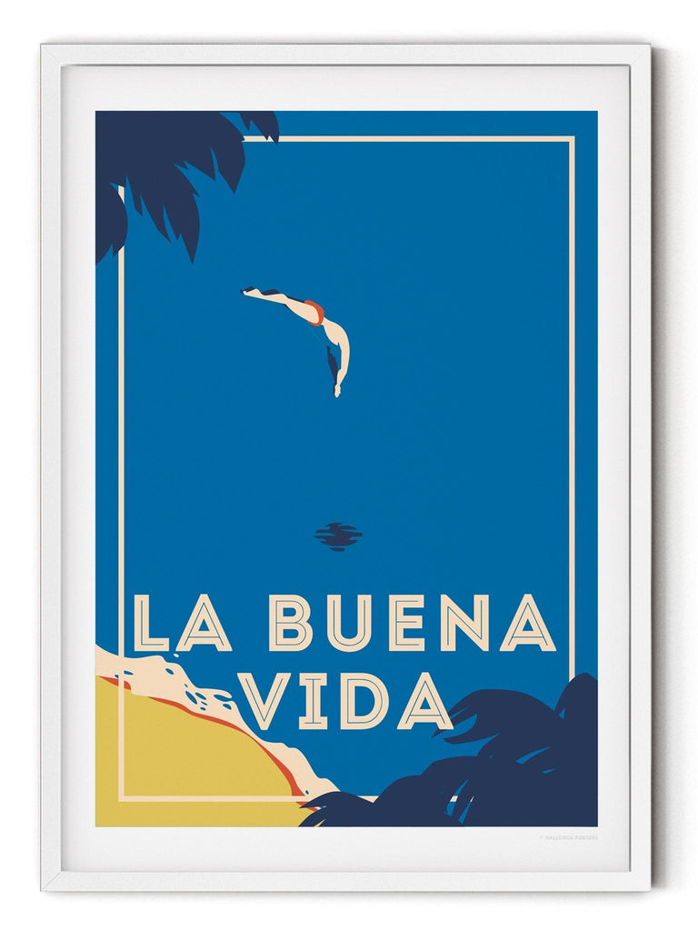 La Buena Vida Retro Poster Print Retro