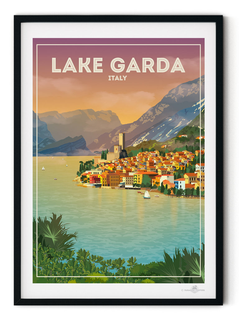 Lake Garda Italy Poster Print italy Lake Garda