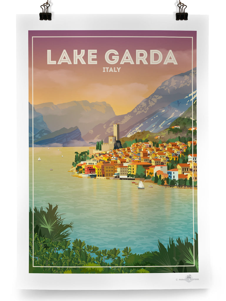 Lake Garda Italy Poster Print Europe italy Lake Garda