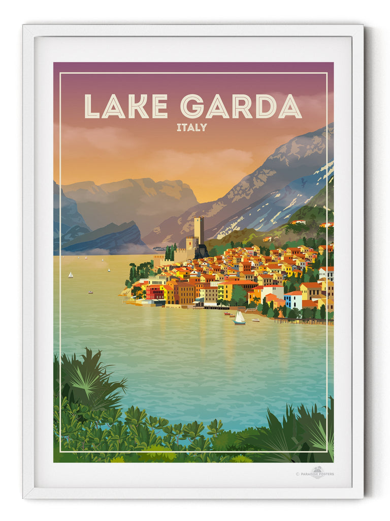 Lake Garda Italy Poster Print Europe italy Lake Garda