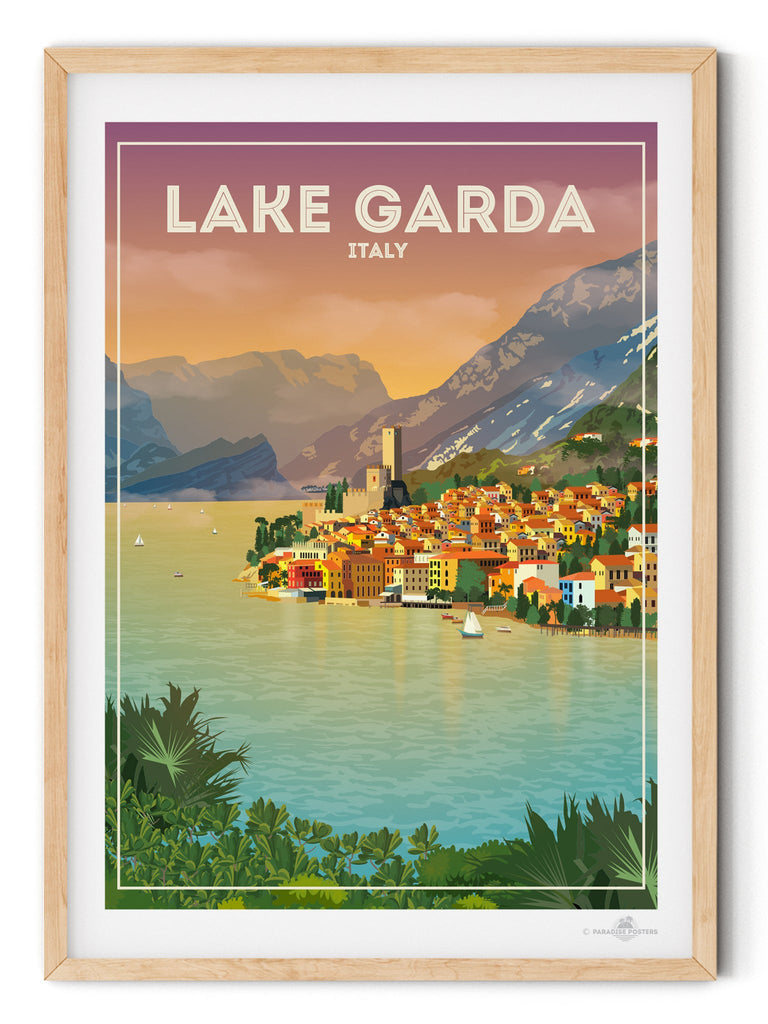 Lake Garda Italy Poster Print italy Lake Garda