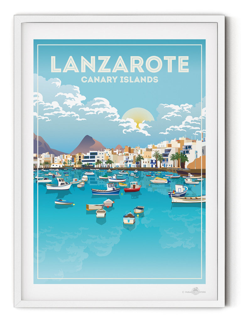 Lanzarote Canary Islands Poster Print Canary Islands hello Lanzarote