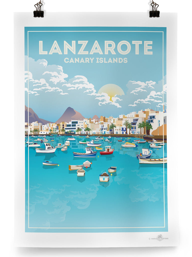 Lanzarote Canary Islands Poster Print Canary Islands Lanzarote