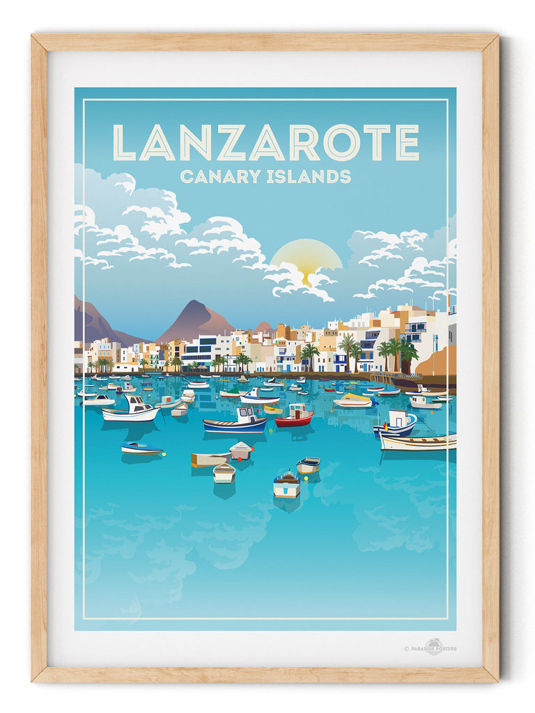 Lanzarote Canary Islands Poster Print Canary Islands hello Lanzarote