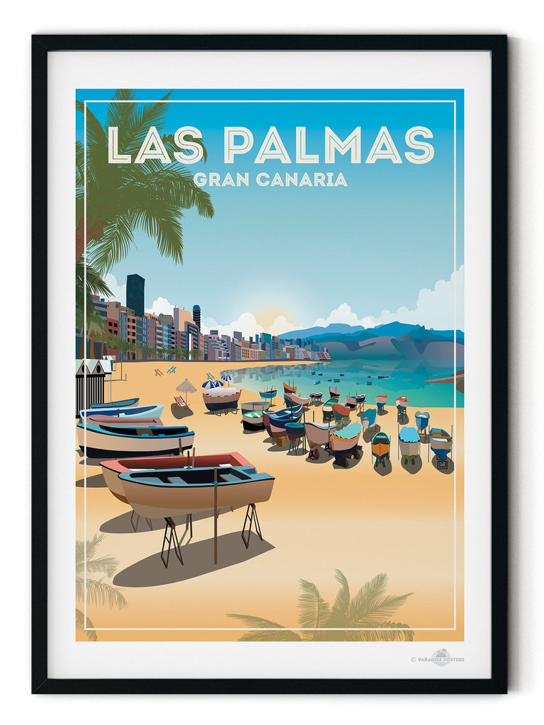 Las Palmas Gran Canaria Poster Print Canary Islands Gran Canaria Las Palmas