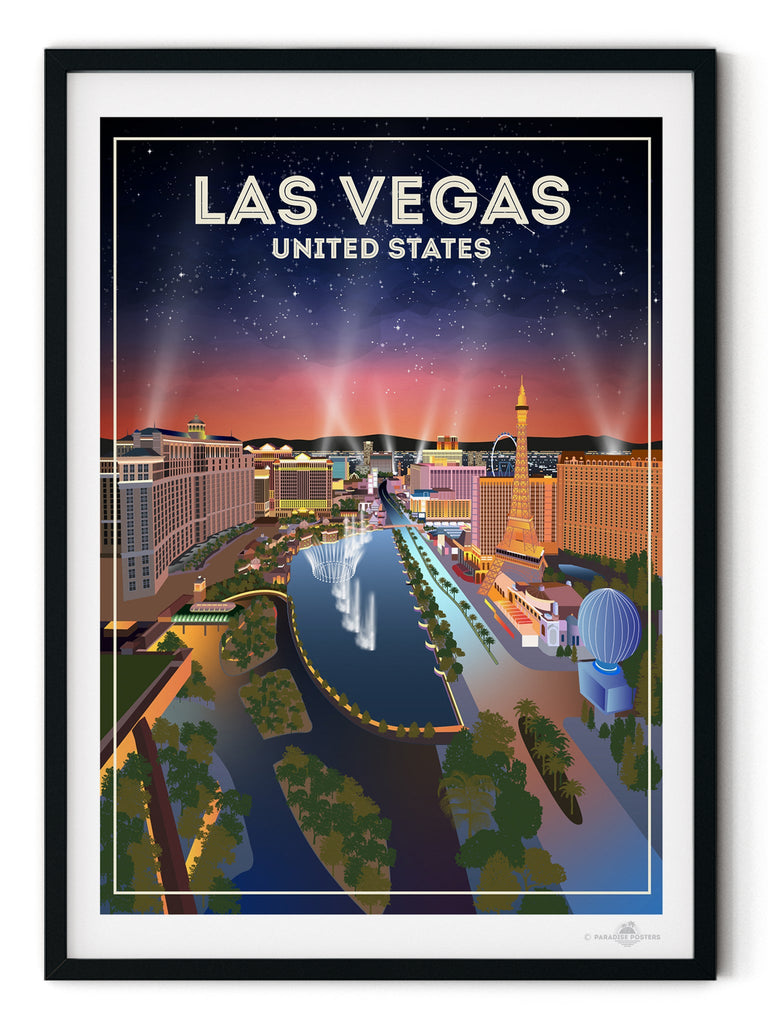 Las Vegas Poster Print America hello Las vegas north america United States