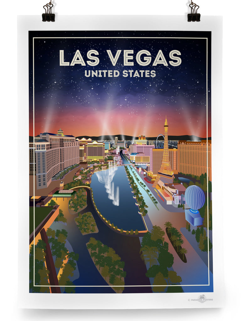 Las Vegas Poster Print America hello Las vegas north america United States