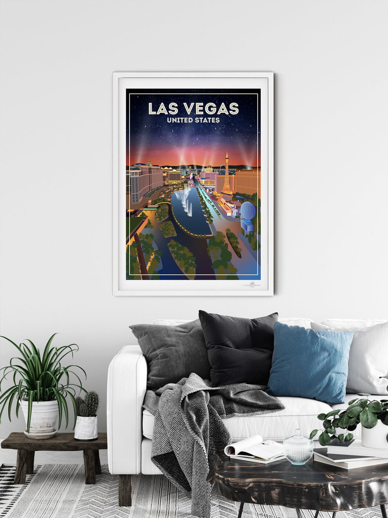 Las Vegas Poster Print America hello Las vegas north america United States