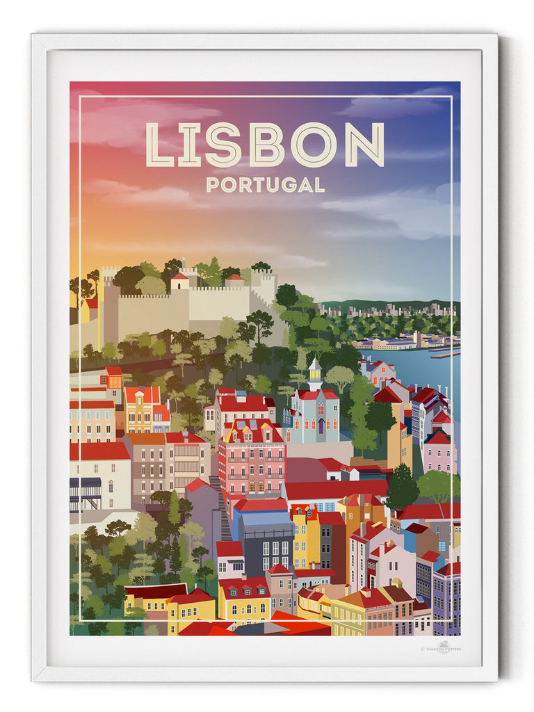 Lisbon Portugal Poster Print Europe hello Lisbon Portugal