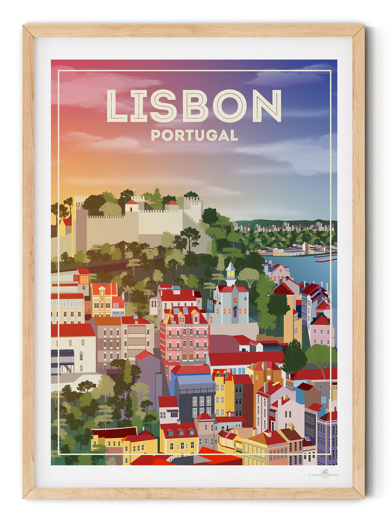 Lisbon Portugal Poster Print Europe hello Lisbon Portugal