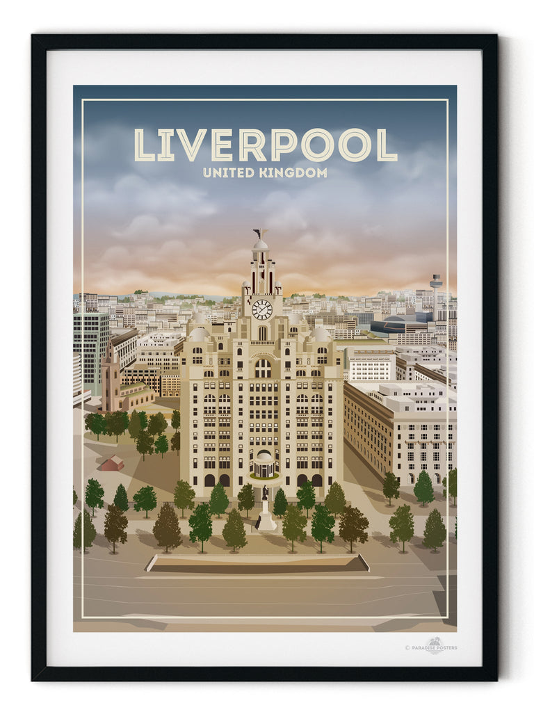 Liverpool England Poster Print England Liverpool UK United Kingdom