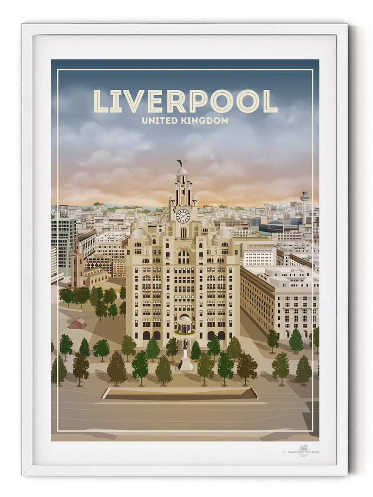 Liverpool England Poster Print England Liverpool UK United Kingdom