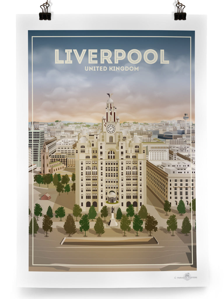 Liverpool England Poster Print England Liverpool UK United Kingdom