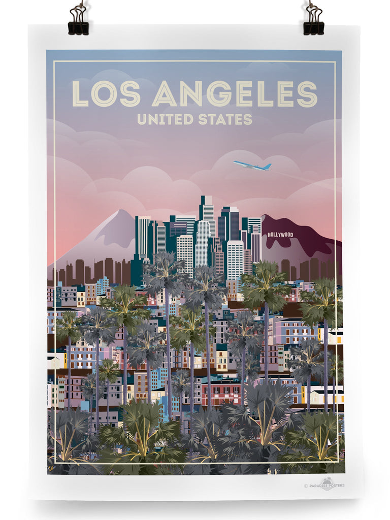 Los Angeles Poster Print America California Los Angeles north america United States