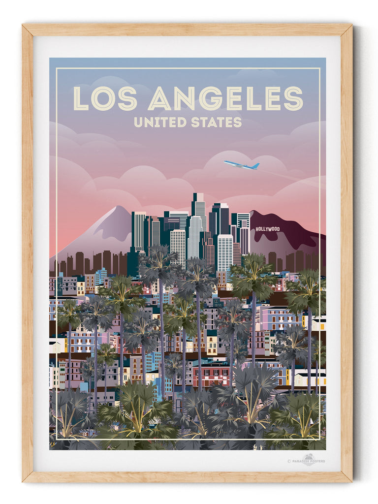 Los Angeles Poster Print America California Los Angeles north america United States