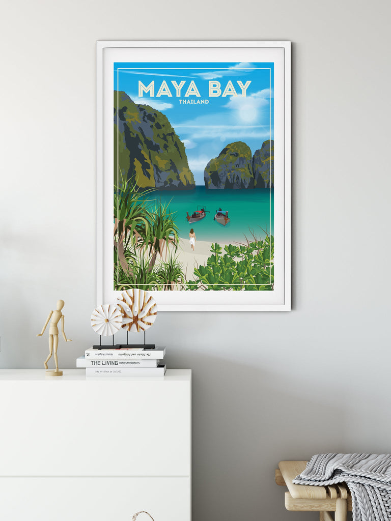 Maya Bay Thailand Poster Print Maya Bay Thailand