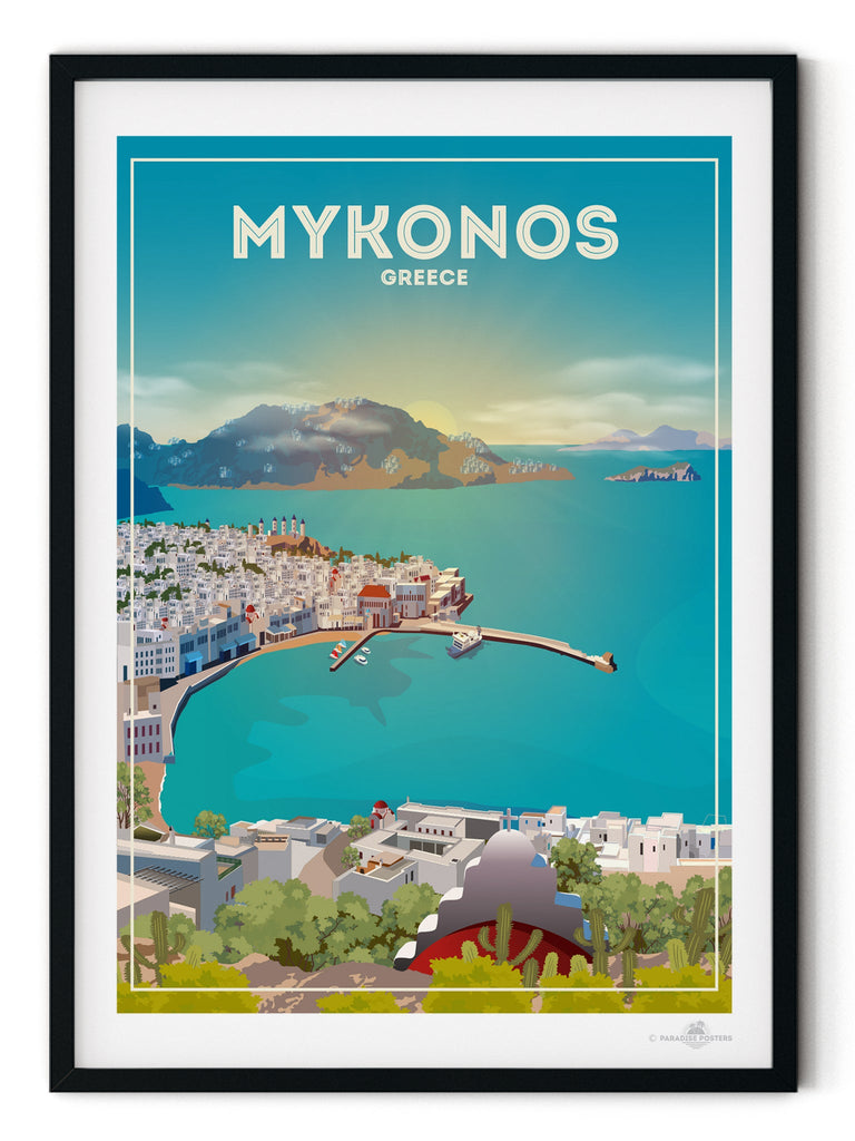 Mykonos Greece Poster Print Greece Mykonos