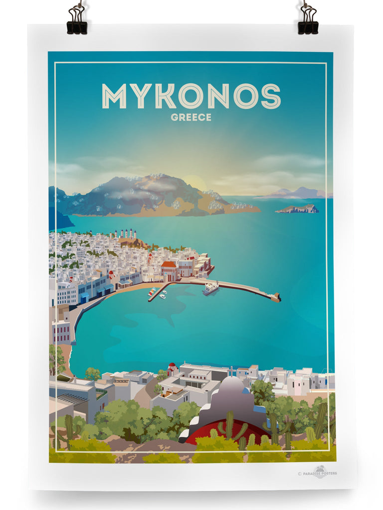 Mykonos Greece Poster Print Greece Mykonos