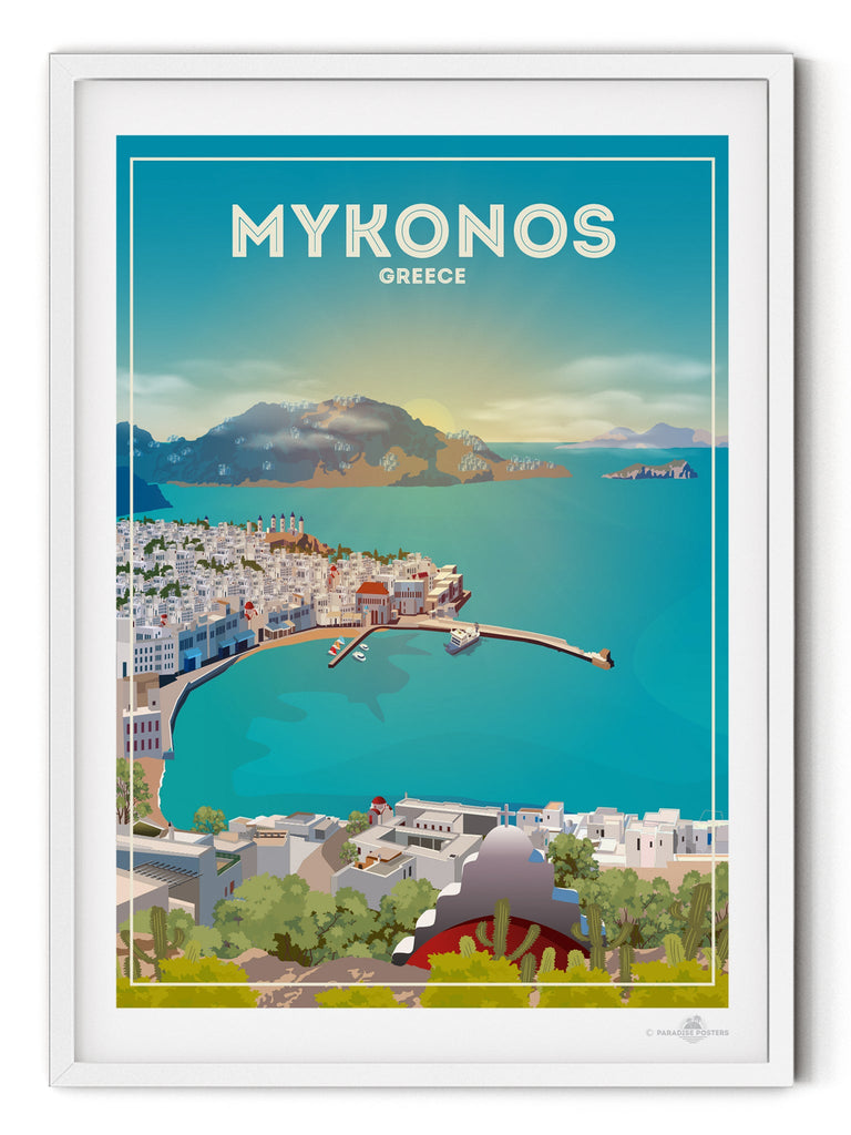 Mykonos Greece Poster Print Greece Mykonos