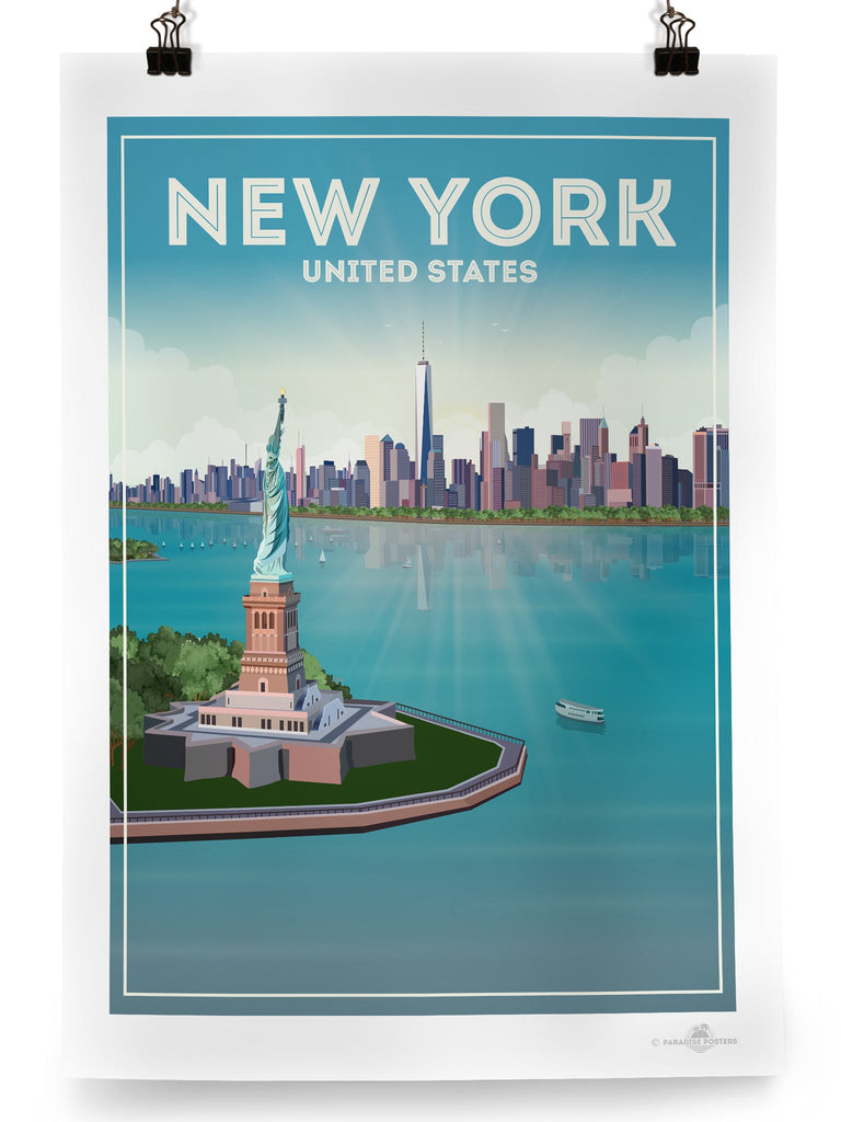 New York City Poster Print America New York New York City north america United States