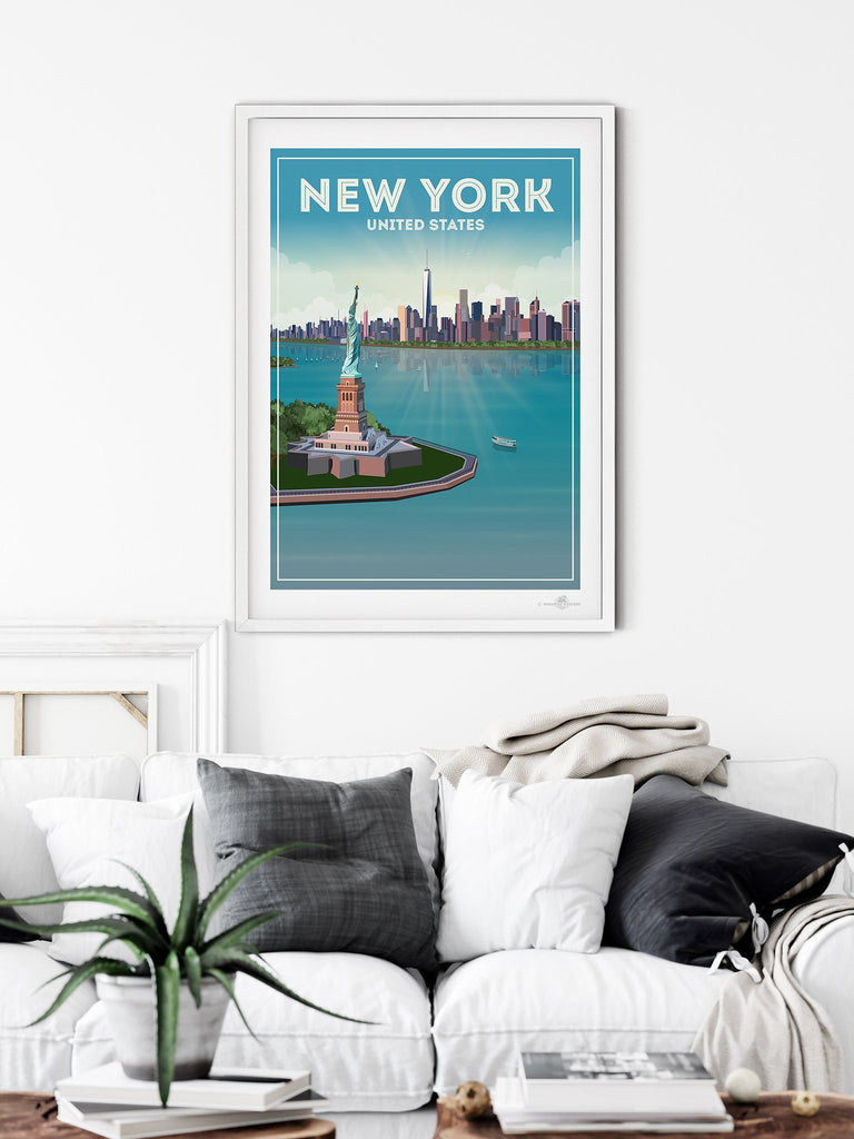 New York City Poster Print America New York New York City United States