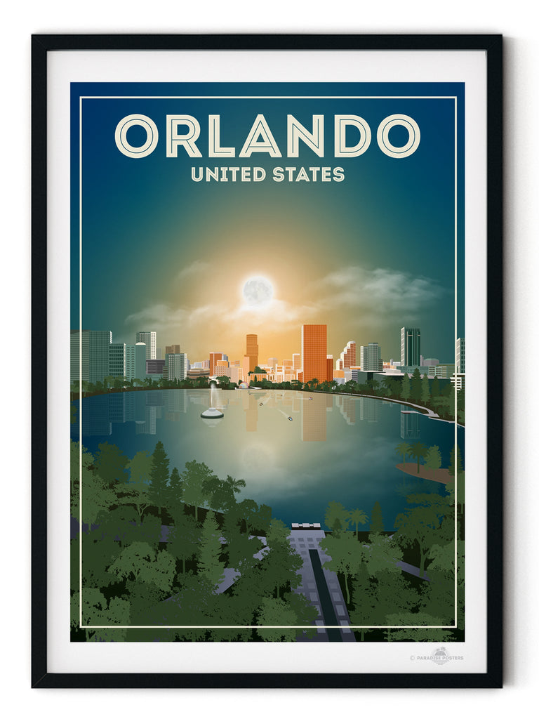 Orlando Florida Poster Print America Florida north america Orlando United States